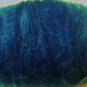 capri BLUE,wool roving,carded sheep fiber,needle felting,batting