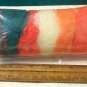 'pumpkin patch' orange, carded wool,roving,fiber,needle felting