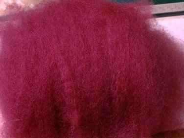 cranberry dark RED ROVING, carded sheep wool,fiber,needle felting spinning