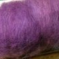 purple #1A carded sheep wool,roving,fiber,needle felting,spinning