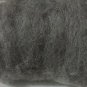 Gray wool roving, natural grey, carded sheep fiber, needle felting