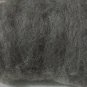 Gray wool roving, natural grey, carded sheep fiber, needle felting