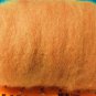 bronze, brown auburn carded sheep wool roving, fiber, needle felting, spinning