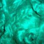per oz Teal Green Mulberry Silk Top Roving, fiber, spinning, sliver, bombyx