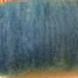 Dusky blue, Wool Roving, carded sheep fiber, needle felting, wool batt