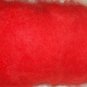 bright RED ROVING, scarlet, carded sheep wool, fibre, needle felting spinning