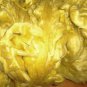 per oz pale Yellow, Mulberry Silk Roving, fiber, spinning, sliver, bombyx