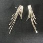 Sterling Silver Wing Like Earrings, Women's 1 3/4''