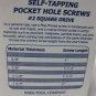 NEW Box KREG SML-F125, Self-Tapping Pocket Hole Screws, 1 1/4" Fine, 500 Count