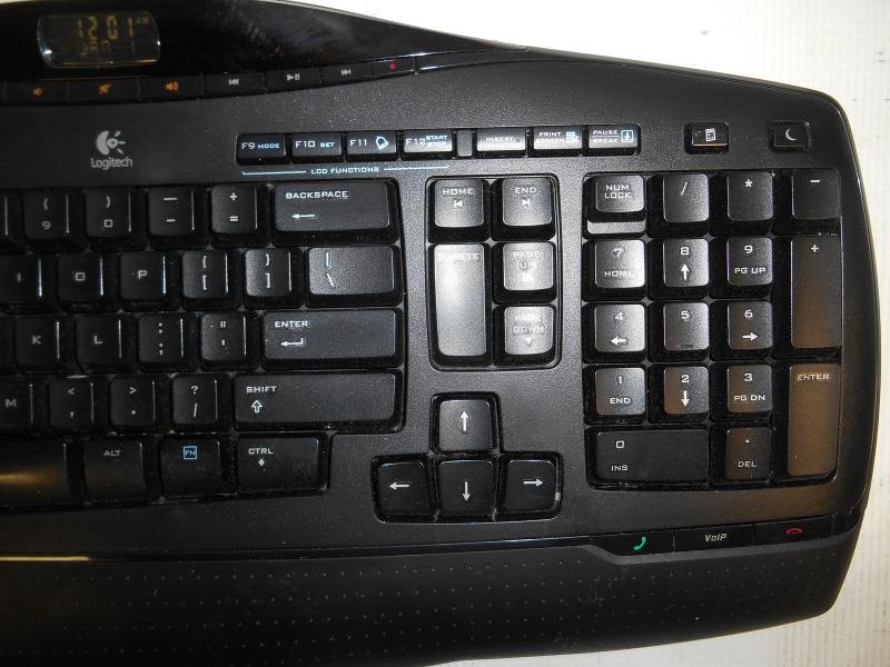 Gently Used Logitech Model MX 3200 Black Wireless Desktop Ergonomic ...