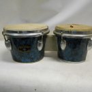 Vintage Star Drums World's Supreme Quality Bongo Drums Metallic Blue for REPAIR