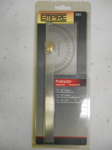 New Empire Level MFG Co. No. 27912 Protractor 0-180 Degrees