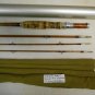 Vintage 1920's Shakespeare Split Bamboo 3 Pc Fly Fishing Rod 8 1/2 Ft, Extra Tip