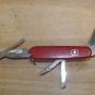 Used Victorinox SWISS ARMY Officer Suisse Folding Pocket Knife,11 Multi Tool