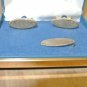 Vintage BEAU BRUMMEL Men's Boxed Set CUFF LINKS, TIE TACK, Brushed Gold Tone