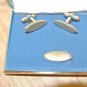 Vintage BEAU BRUMMEL Men's Boxed Set CUFF LINKS, TIE TACK, Brushed Gold Tone