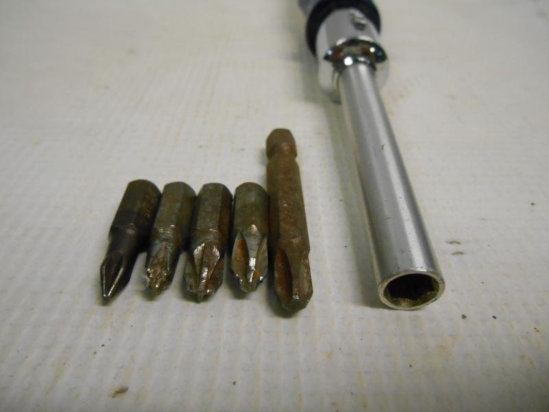 Vintage Craftsman Magnetic Ratcheting Screwdriver No 41466 U WF w/ 5 Bits