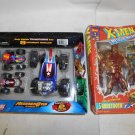 Marvel Action Figure Lot, X-Men Sabretooth Deluxe Ed, Regener8rs 8 Vehicles in 1