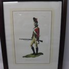 Antique Signed Arthur Barbosa Lithograph Govenor's Footguards of Connecticut