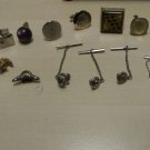 Lot of 15 Vtg Retro Assorted Men's Cufflinks, Tie Tacks, Tie Clips, Swank, Anson