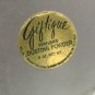 New Retro Vintage GIFTIQUE Perfumed Dusting Powder, Silver Mushroom