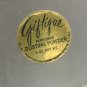 New Retro Vintage GIFTIQUE Perfumed Dusting Powder, Silver Mushroom