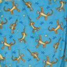 New FLEECE Baby Throw BLANKET, Tie Ends Double Sided, TIGGER, 47 x 48