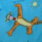 New FLEECE Baby Throw BLANKET, Tie Ends Double Sided, TIGGER, 47 x 48