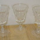 3 Vintage W. M. Dalton France Crystal Stemware, Wine Glasses, Original Box