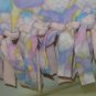 New FLEECE BABY Throw BLANKET, Tie Ends, Double Sided, Pastel Babies, Kids