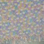 New FLEECE BABY Throw BLANKET, Tie Ends, Double Sided, Pastel Babies, Kids