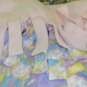 New FLEECE BABY Throw BLANKET, Tie Ends, Double Sided, Pastel Babies, Kids
