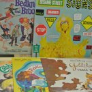 Lot 5 Vtg Children's Vinyl LP Records, Cabbage Patch, Sesame Street, Goldilocks