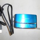 Used Fujifilm FinePix Z70 12.2 MP Digital Camera Blue Works w/ Screen Defect