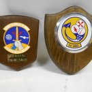Lot 2 RARE USAF Military Maintenance Award Plaques, 1st AMU & 513 AMS Peace All
