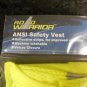 New ANSI Class 2 Level 2 Safety Vest 2" Reflective Tape Sz Large 100% Polyester