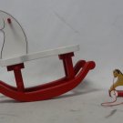 Lot of 2 Doll Sized Rocking Horses