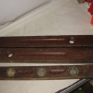 3 Vintage STANLEY TOOLS Wooden Levels