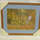 Fantastic Painting of 2 Ladies And A Small Girl In A Flower Field