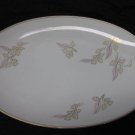 Vintage NORITAKE CHINA Francine 5777, 16" Oval Serving Platter, Gold Rim