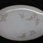 Vintage NORITAKE CHINA Francine 5777, 16" Oval Serving Platter, Gold Rim