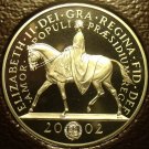 Gem Cameo Proof Great Britain 2002 5 Pounds~Queen's Golden Jubilee of Reign~F/S