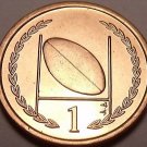BU ISLE OF MAN 1996-AA PENNY~RUGBY~FOOTBALL~FREE SHIP~