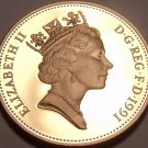 Rare Gem Cameo Proof Great Britain 1991 Penny~Only 10,000 Minted~Awesome~Free Sh