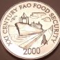 Gem Unc Panama 2000 F.A.O. Issue 1 Centesimo~Ship In Panama Canal~Free Shipping