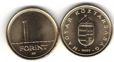 GEM BRILLIANT UNCIRCULATED HUNGARY 2007 FORINT~SUPER~FR/SH~