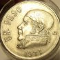 ROLL (20 COINS) OF LARGE MEXICAN PESOS MIXED DATES~1970-1983~FREE SHIPPING~