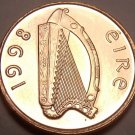Gem Chioce Unc Ireland 1998 Penny~Irish Harp~Free Shipping