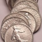 Circ Full Roll (40) France Half Francs~Mixed Dates~See All Our Rolls~Free Ship