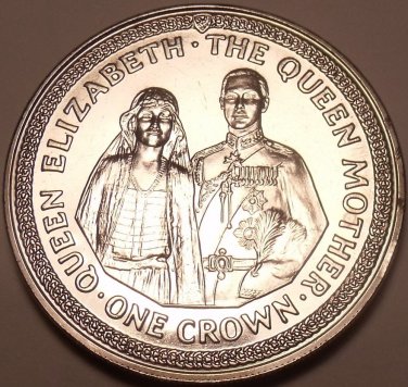 Massive Gem Unc Isle Of Man 1985 Crown~The Royal Wedding Couple~Free Shipping~
